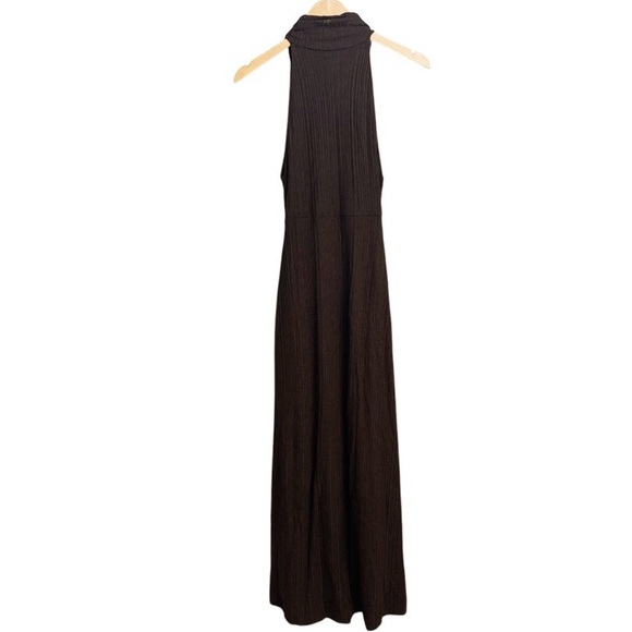 NWT Free People Athea Halter Neck Maxi Dress Espresso Bean Brown - Picture 4 of 9